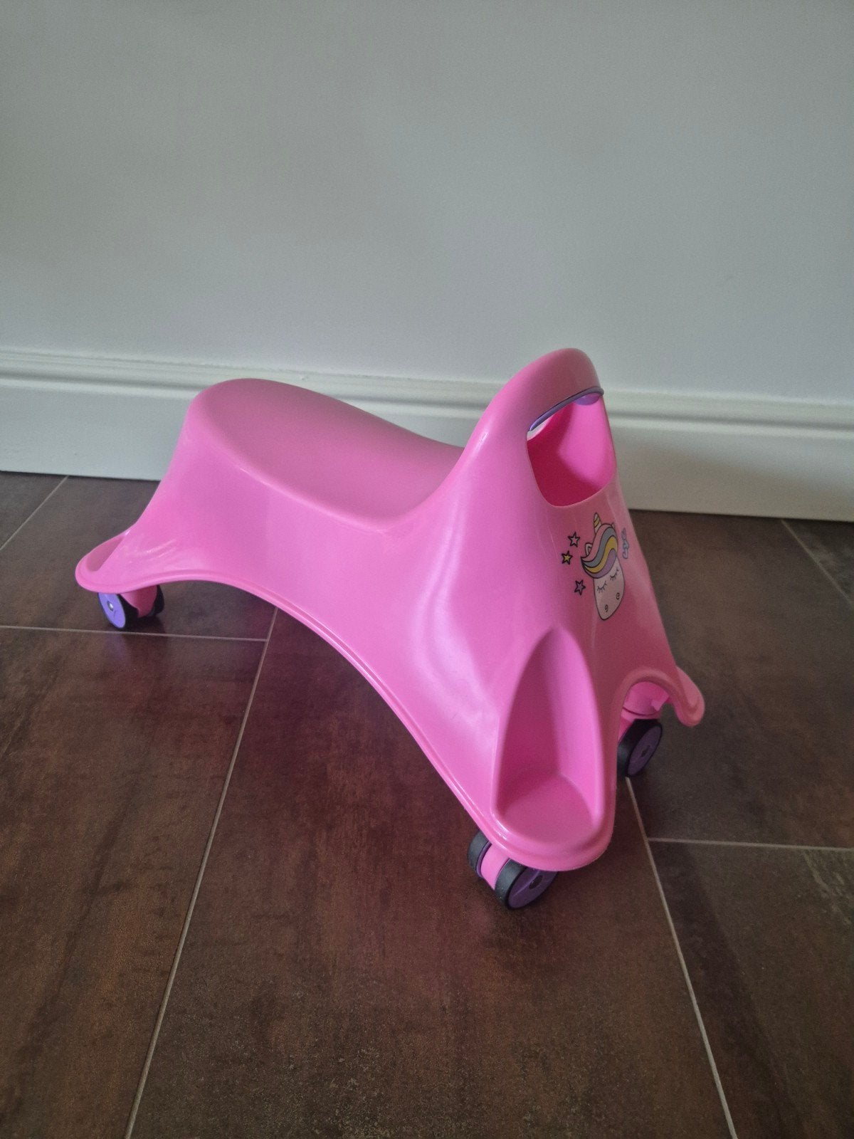 Leuke roze plastic loopauto voor binnen en buiten, Ophalen