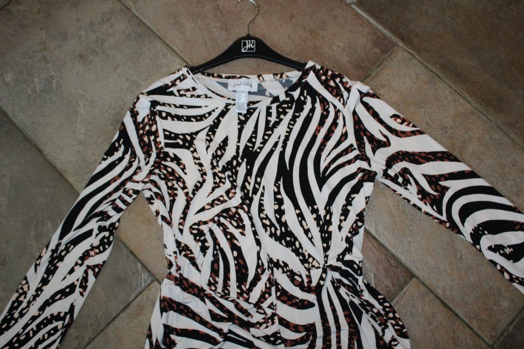 Joseph Ribkoff prachtige zebra/print chique jurk mt 42, Kleding | Dames, Meerkleurig, ., Maat 42/44 (L), Joseph Ribkoff