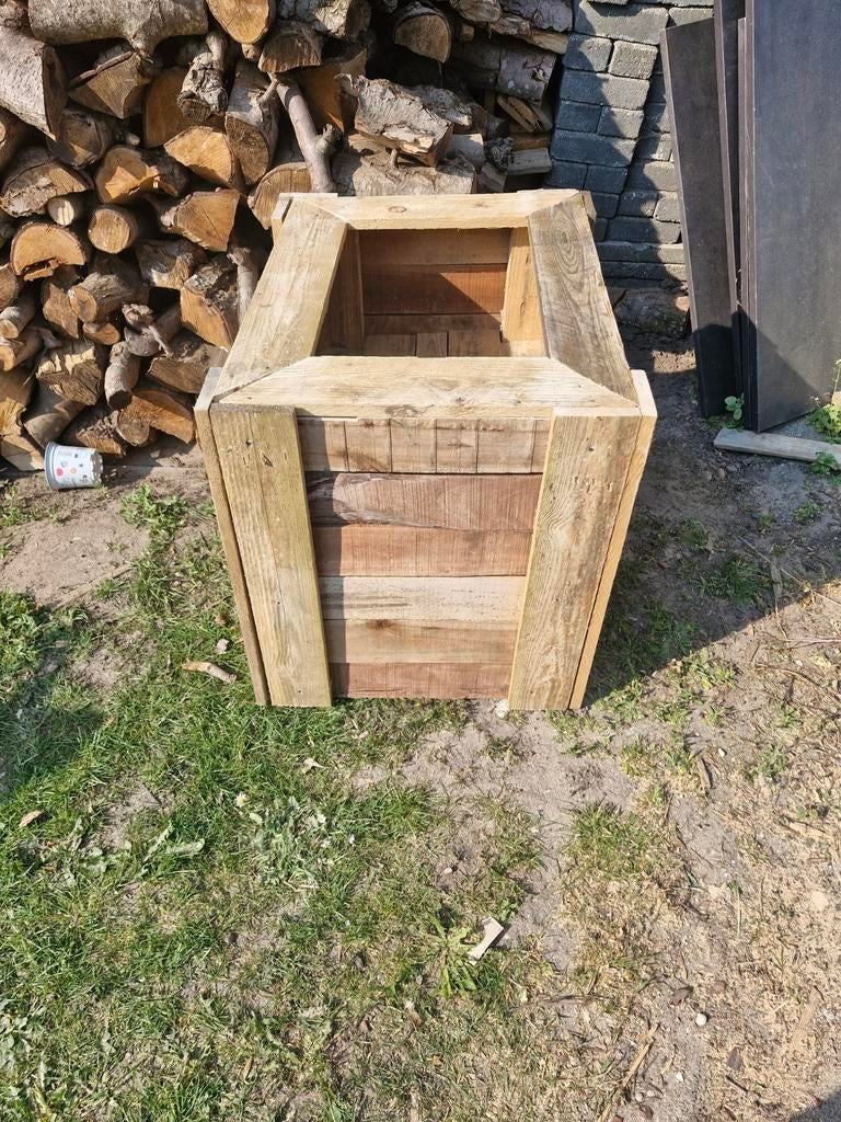 Plantenbakken van pallet hout, Tuin en Terras, Bloembakken en Plantenbakken, Ophalen, Rechthoekig, Hout