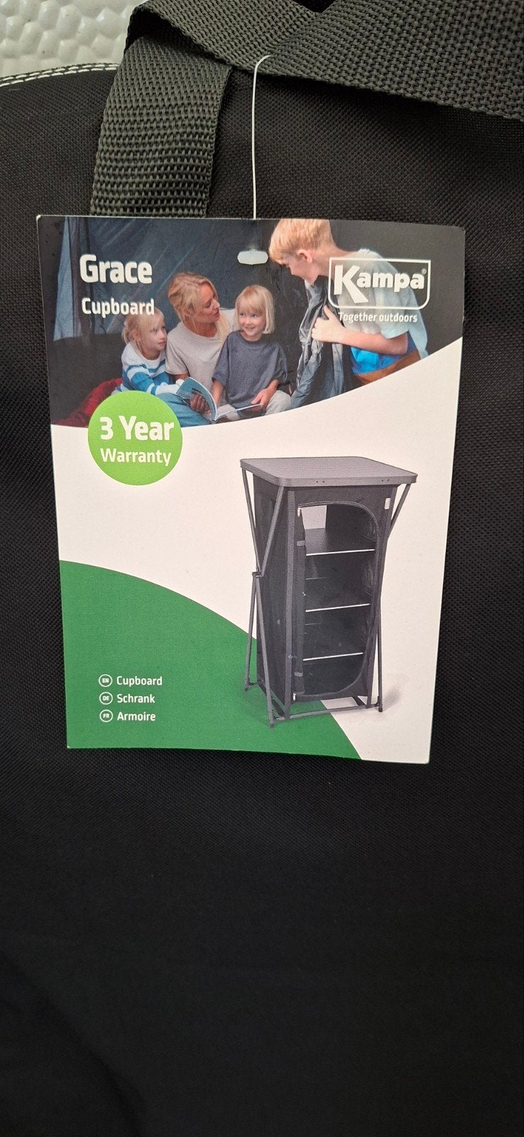 Kampa campingkast Grace met 4 planken - Zo goed als nieuw, Ophalen, Zo goed als nieuw