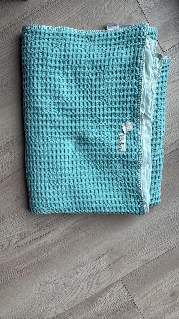 Koeka ledikant dekentje, Ophalen of Verzenden, Zo goed als nieuw, 100 cm of meer, Deken