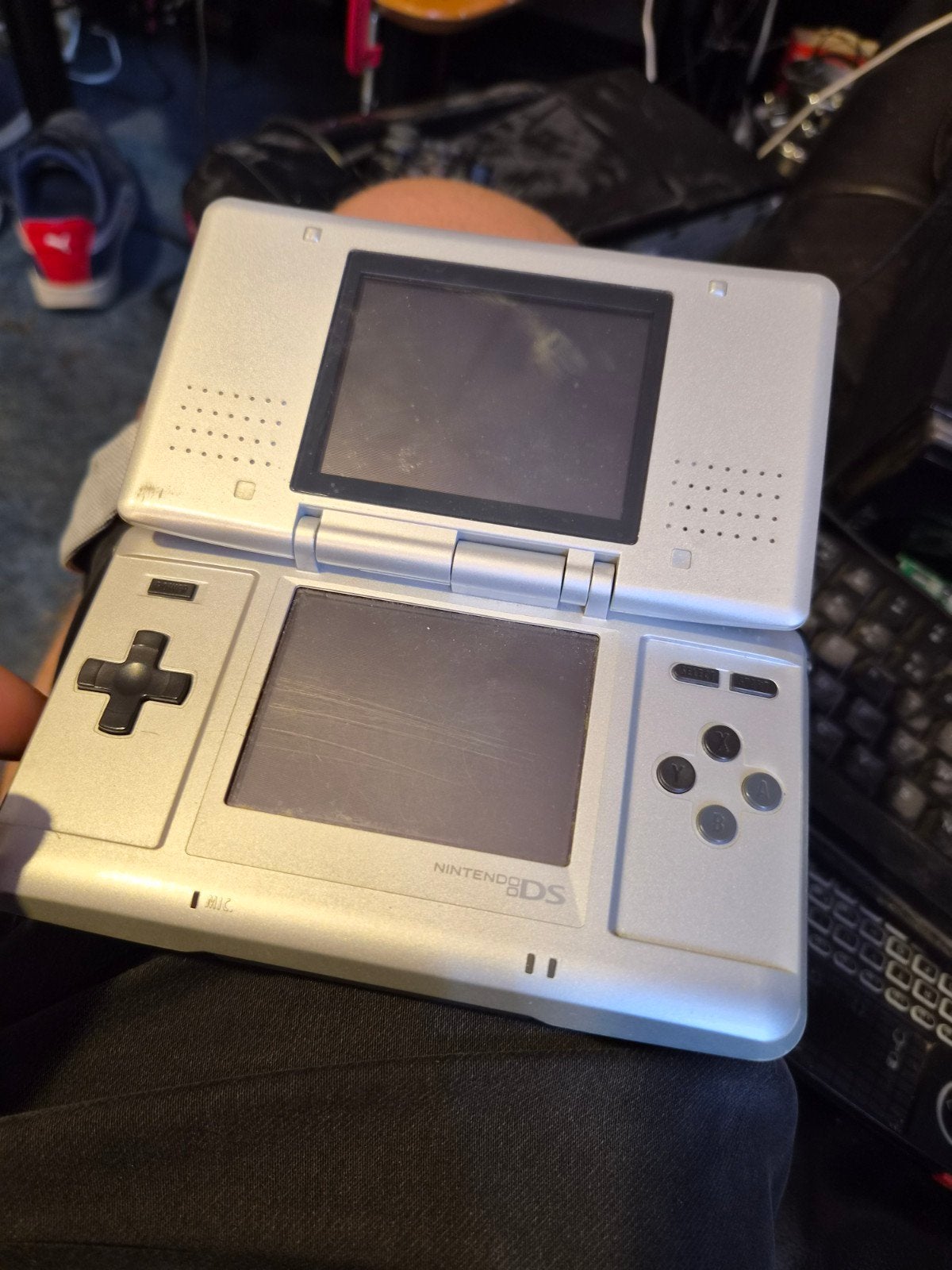 Nintendo DS Phat - Zilver - Gebruikt, Spelcomputers en Games, Spelcomputers | Nintendo DS, Ophalen, Gebruikt, Zilver, DS Original of Phat