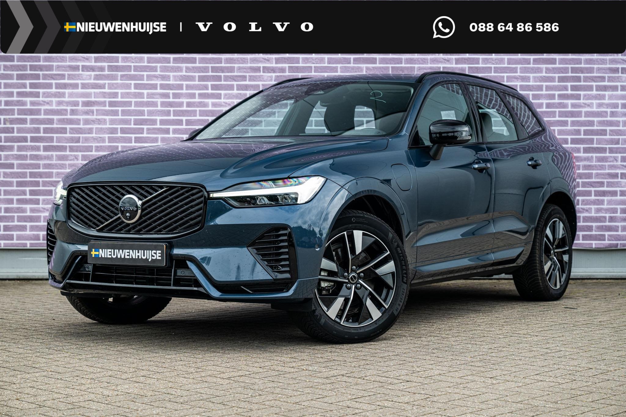 Volvo XC60 2.0 T6 Plug-in hybrid AWD Plus Dark | Trekhaak |, Automaat, 12 maanden, Gebruikt, Euro 6