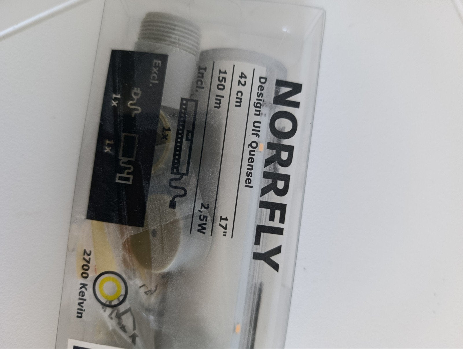IKEA NORRFLY LED-verlichting 42 cm - Nieuw in verpakking, Ophalen of Verzenden, Nieuw