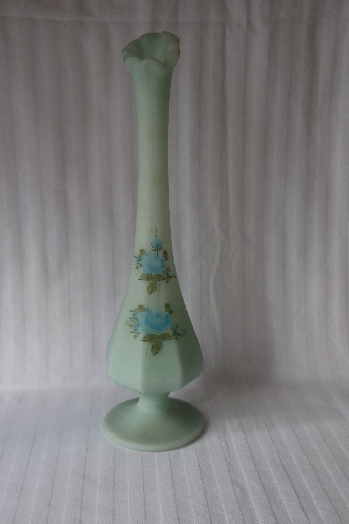Vintage Fenton glas soliflore vaas, Ophalen of Verzenden