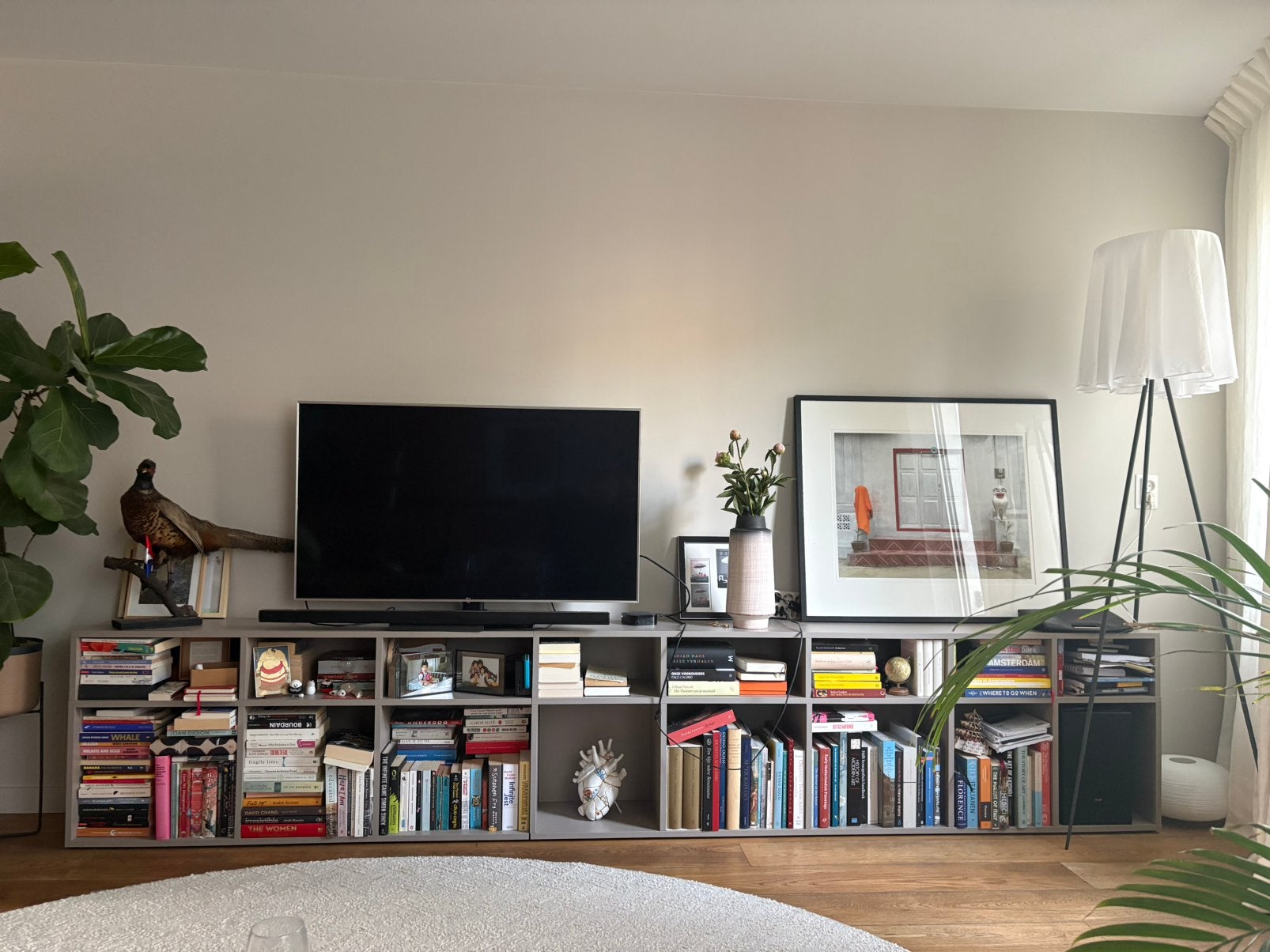 Tylko wandkast ‘stone grey’ (330 cm breed), Ophalen, Met plank(en), 300 cm of meer, Zo goed als nieuw
