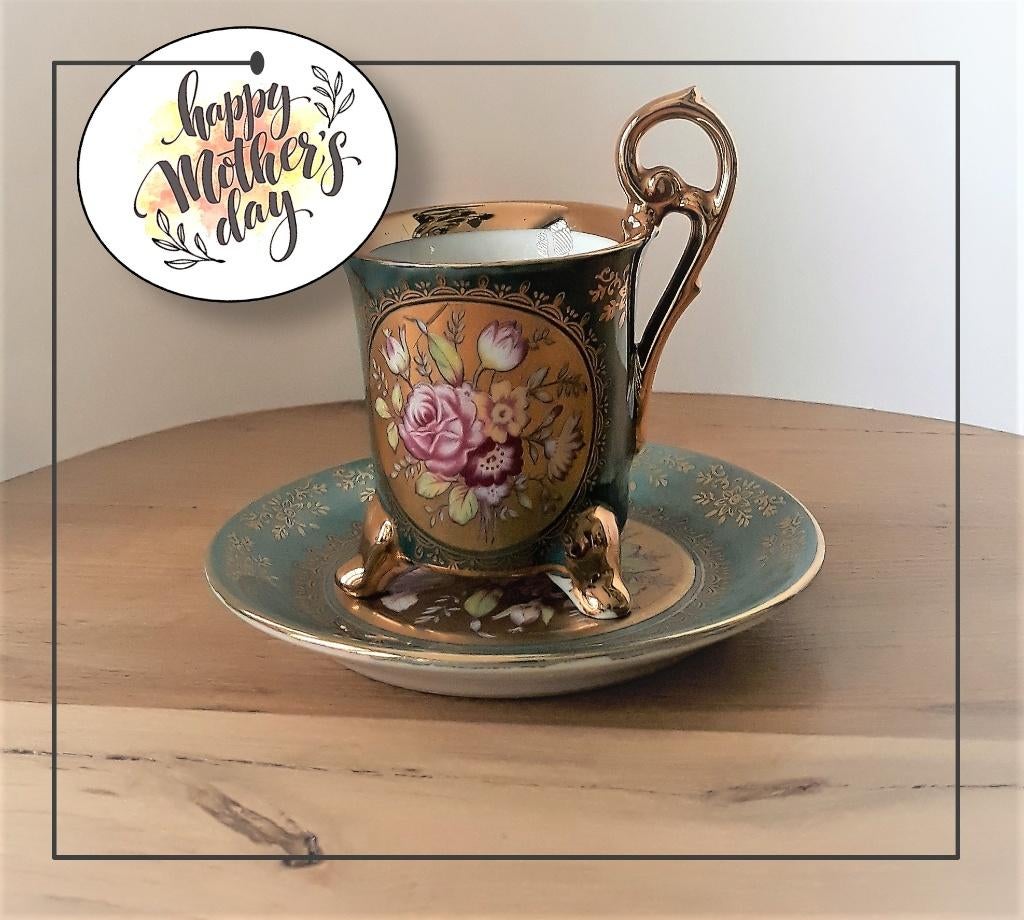 OHASHI CHINA – kop en schotel, Antiek en Kunst, Antiek | Servies los, Ophalen of Verzenden