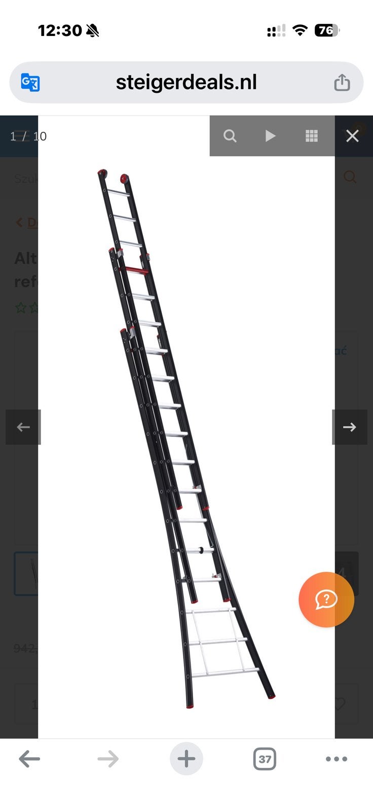 Altrex professionele ladder 3/12, Ophalen of Verzenden, Zo goed als nieuw
