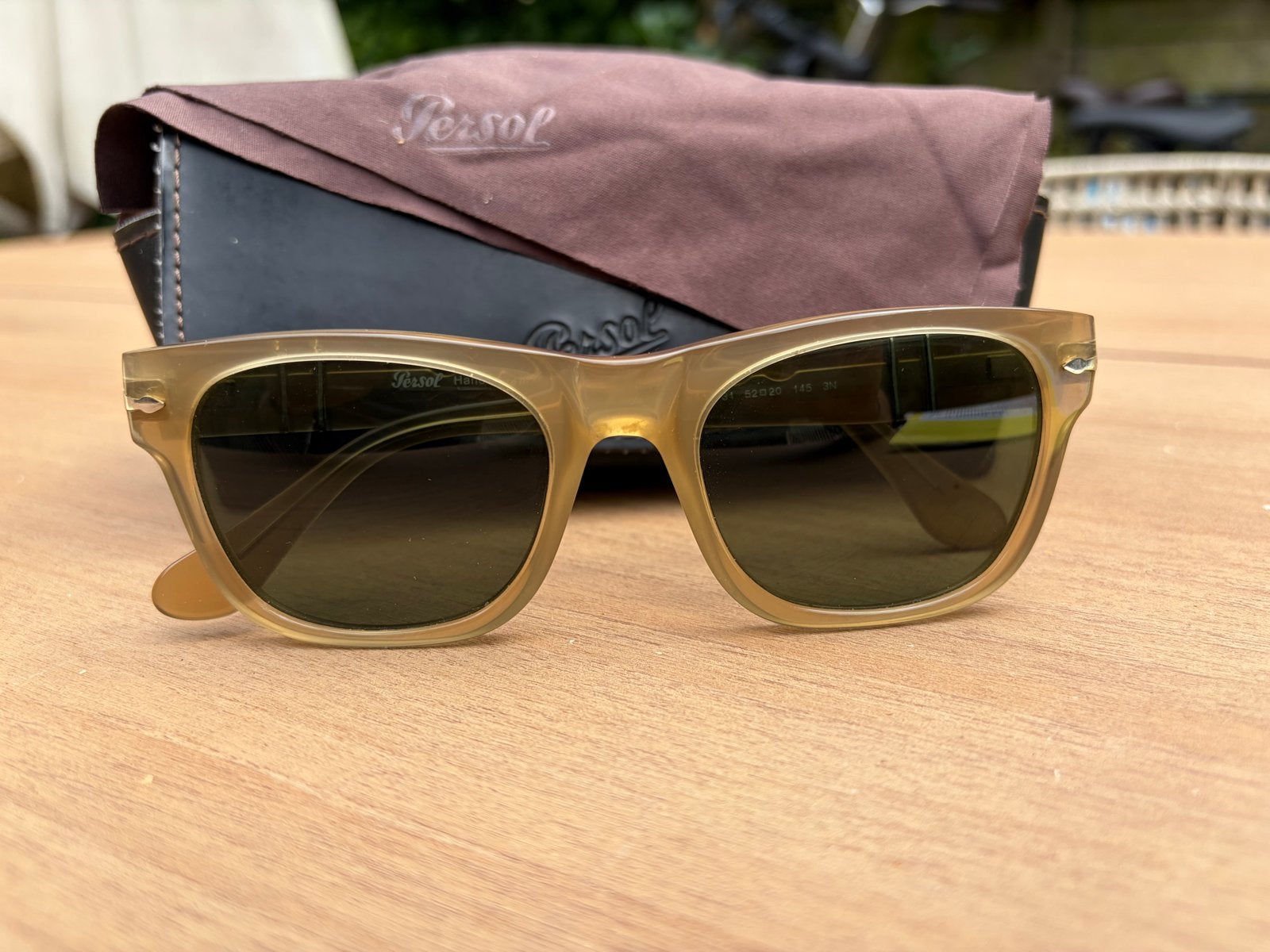 Mooie originele Persol zonnebril PO3269-S, honingkleurig, Zonnebril, Bruin, Zo goed als nieuw, Ophalen