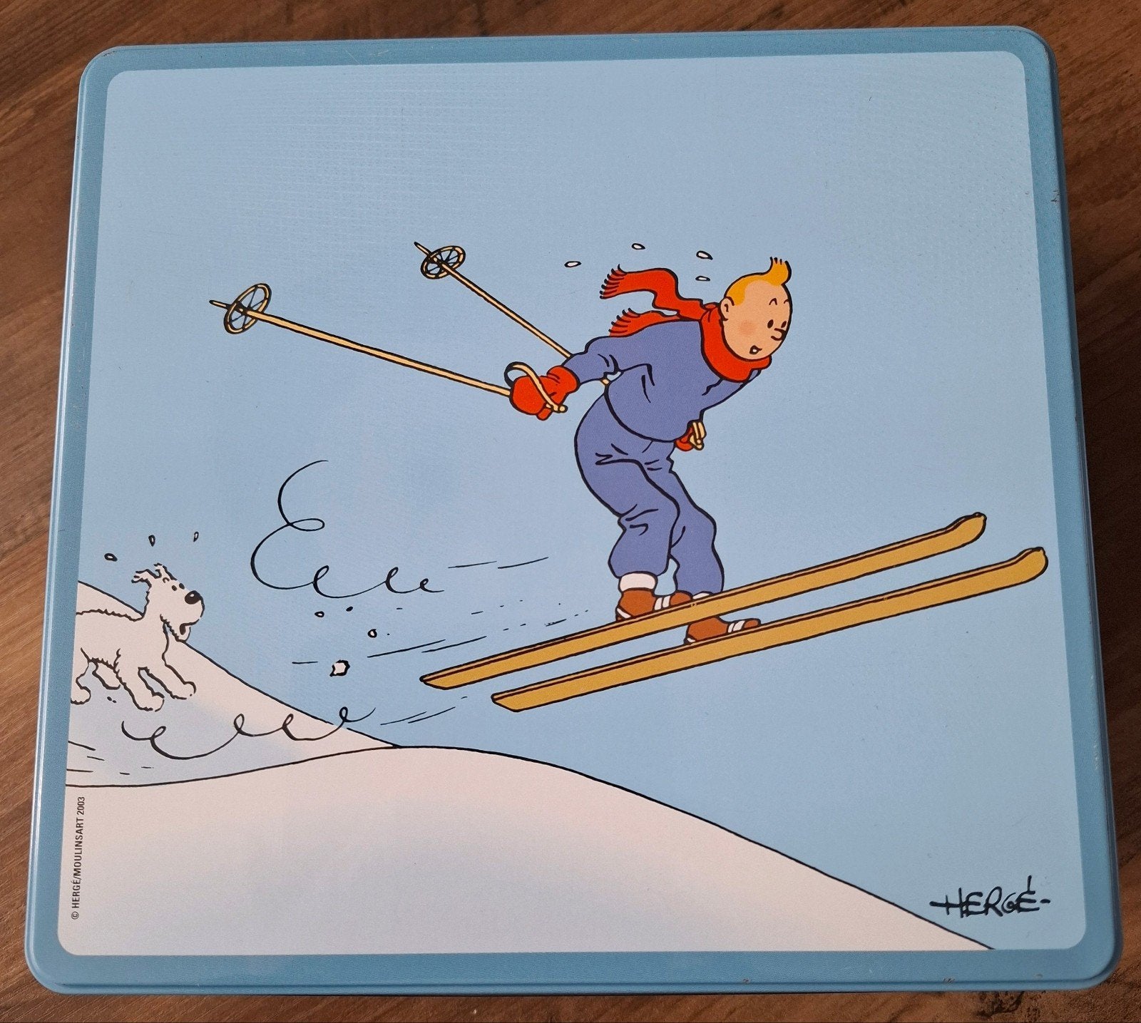 Kuifje koekblik - Limited Edition 2004, Ophalen of Verzenden, Zo goed als nieuw, Koek(jes)
