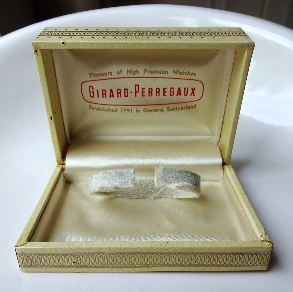 Jaren '50 / '60 Girard-Perregaux leren horlogedoosje, Ophalen of Verzenden, Gebruikt