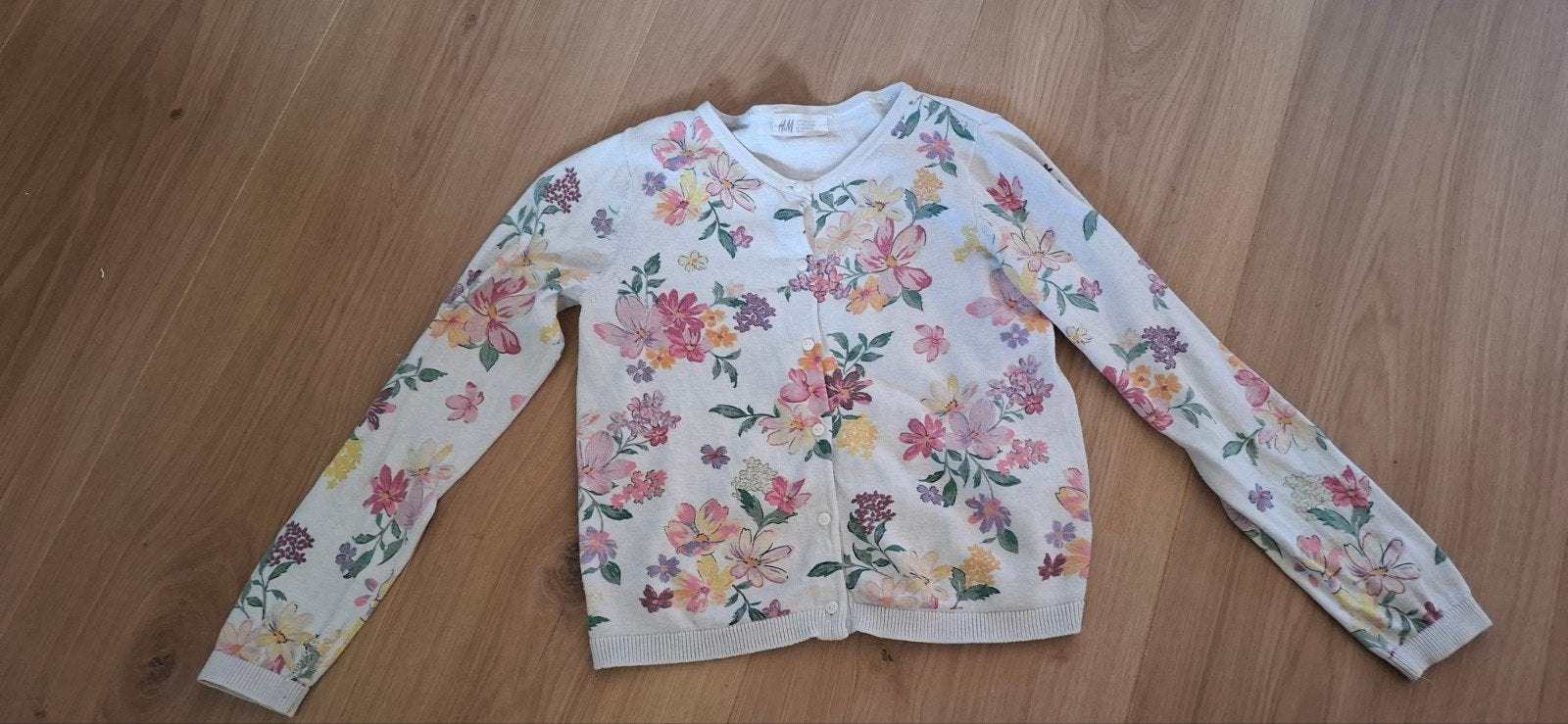 Bloemen vestje maat 122 H& M, Gebruikt, Meisje, Trui of Vest, H&M
