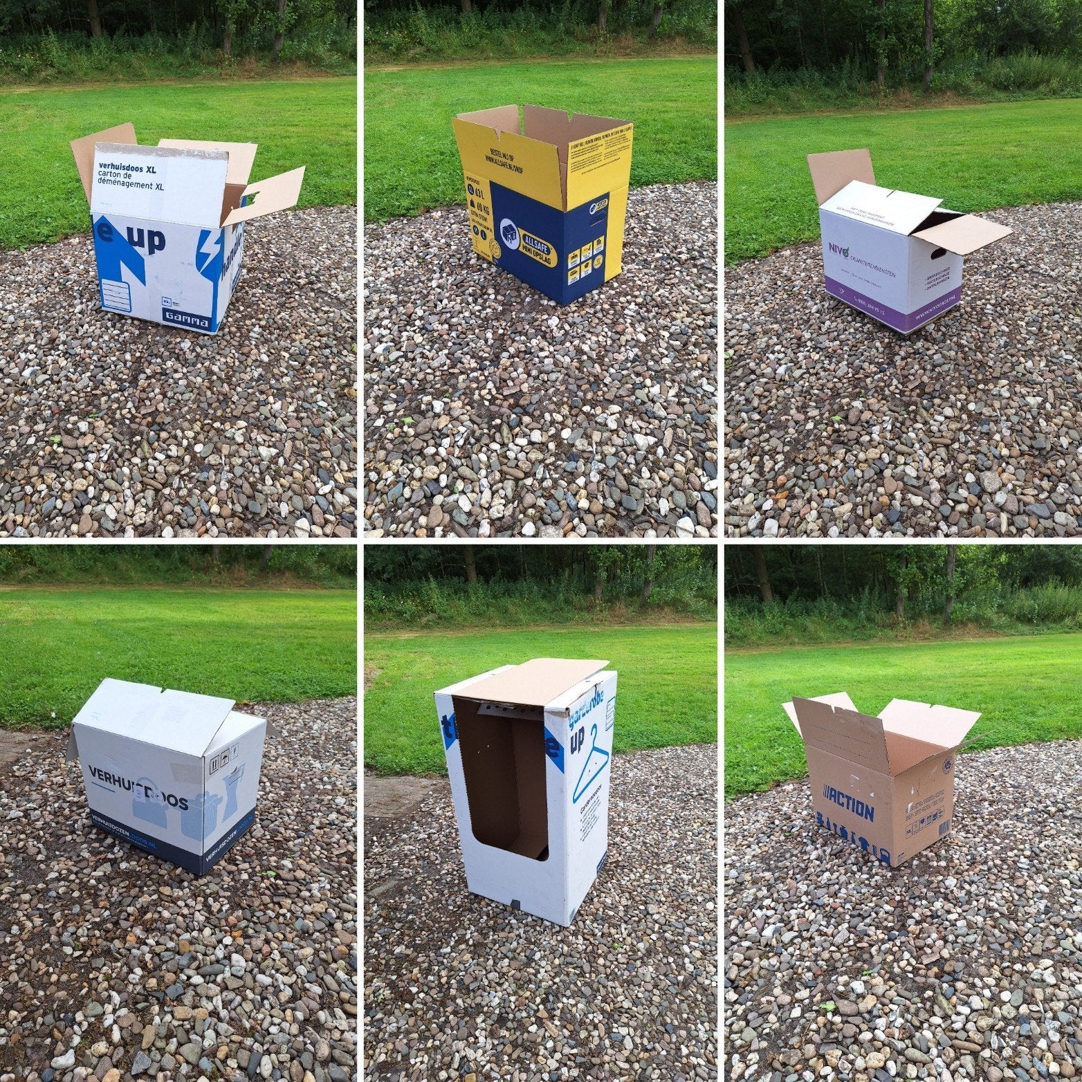 44 Verhuisdozen - Gamma, NIVO, Action, Allsafe, Ophalen, Gebruikt, Minder dan 50 cm