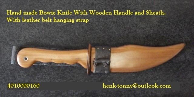 T.k.a Handmade Bowie., Ophalen of Verzenden, Overige soorten, Duitsland, Mes of Dolk