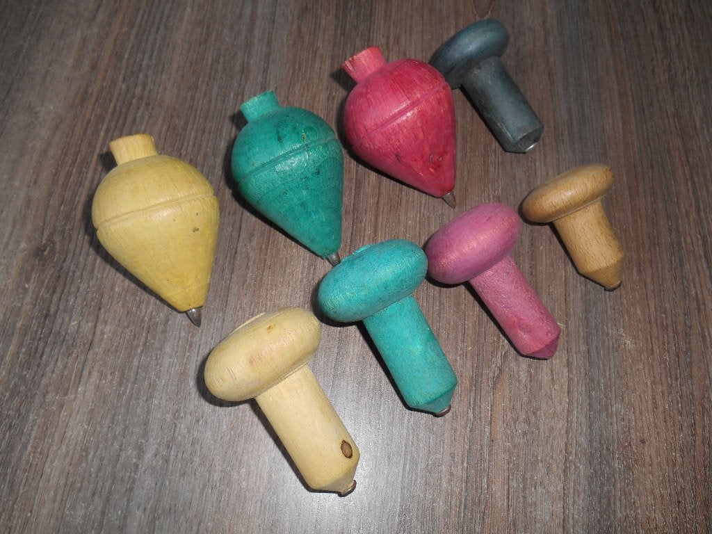 Tollen 8 stuks vintage nostalgie kinderspeelgoed, Antiek en Kunst, Ophalen of Verzenden