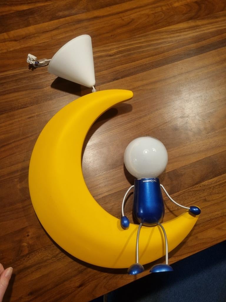Philips Lunardo Geel maanlamp kinderkamer, Huis en Inrichting, Ophalen of Verzenden, Zo goed als nieuw