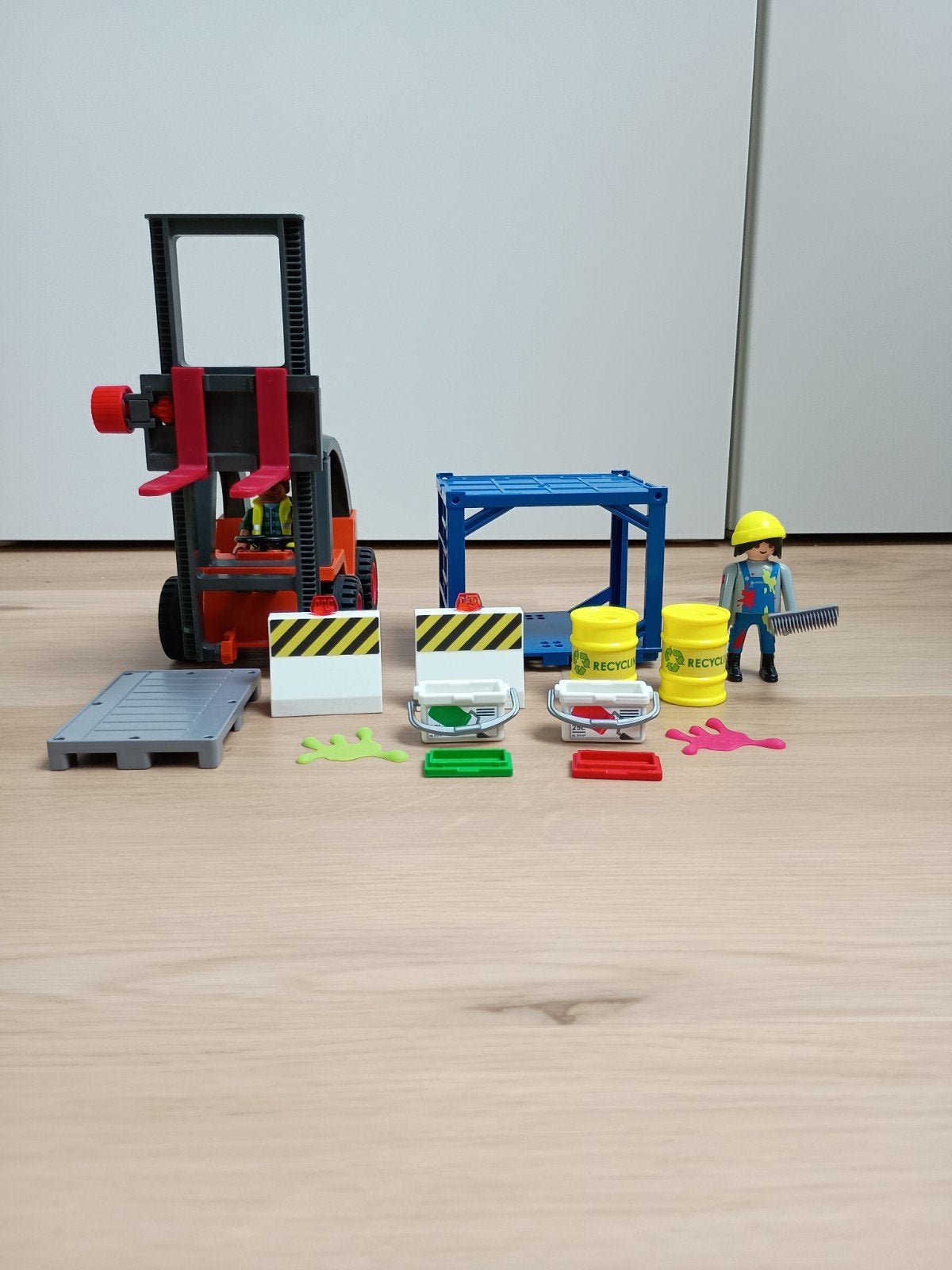Playmobil City Action: Vorkheftruck met accessoires, Ophalen, Zo goed als nieuw, Complete set