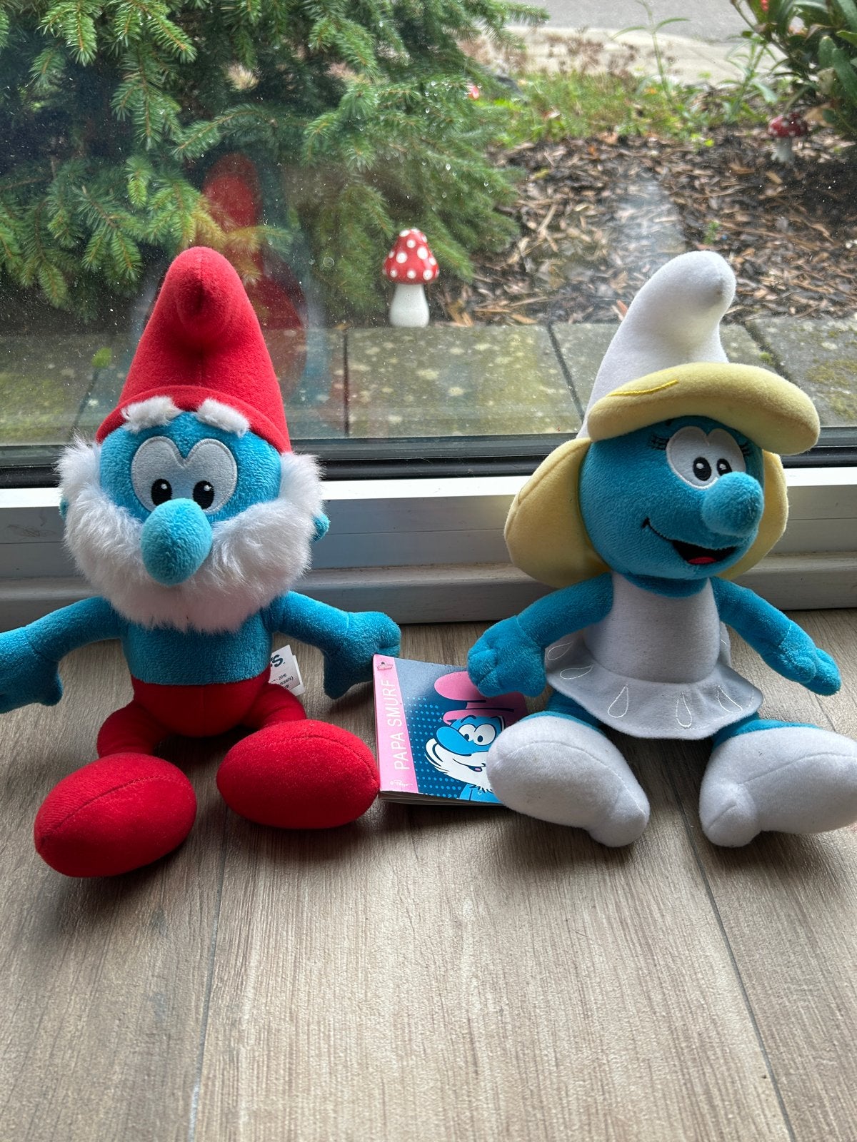 Smurfen Knuffels: Grote Smurf en Smurfin (2016), Ophalen of Verzenden, Zo goed als nieuw, Verschillende Smurfen, Poppetje, Figuurtje of Knuffel
