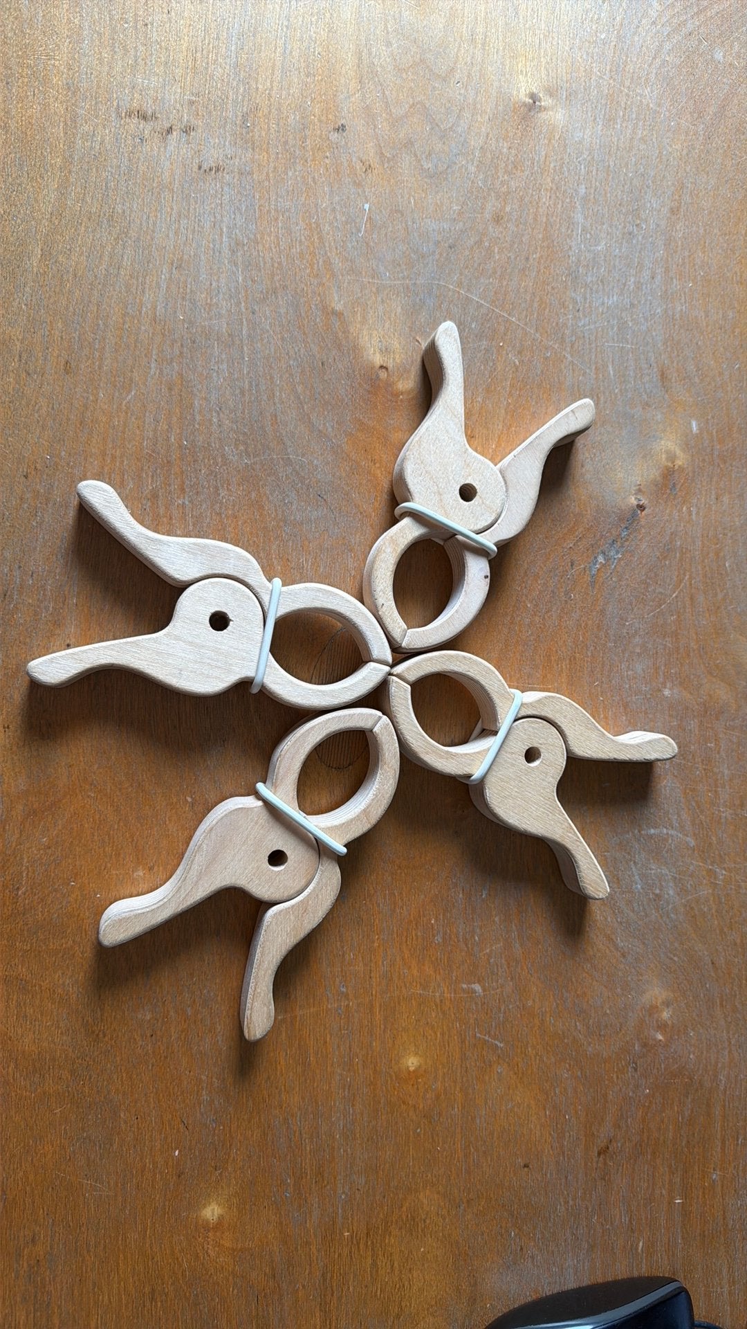 Houten wasknijpers (houten speelgoed), Ophalen of Verzenden, Zo goed als nieuw, Bruin, Overige materialen