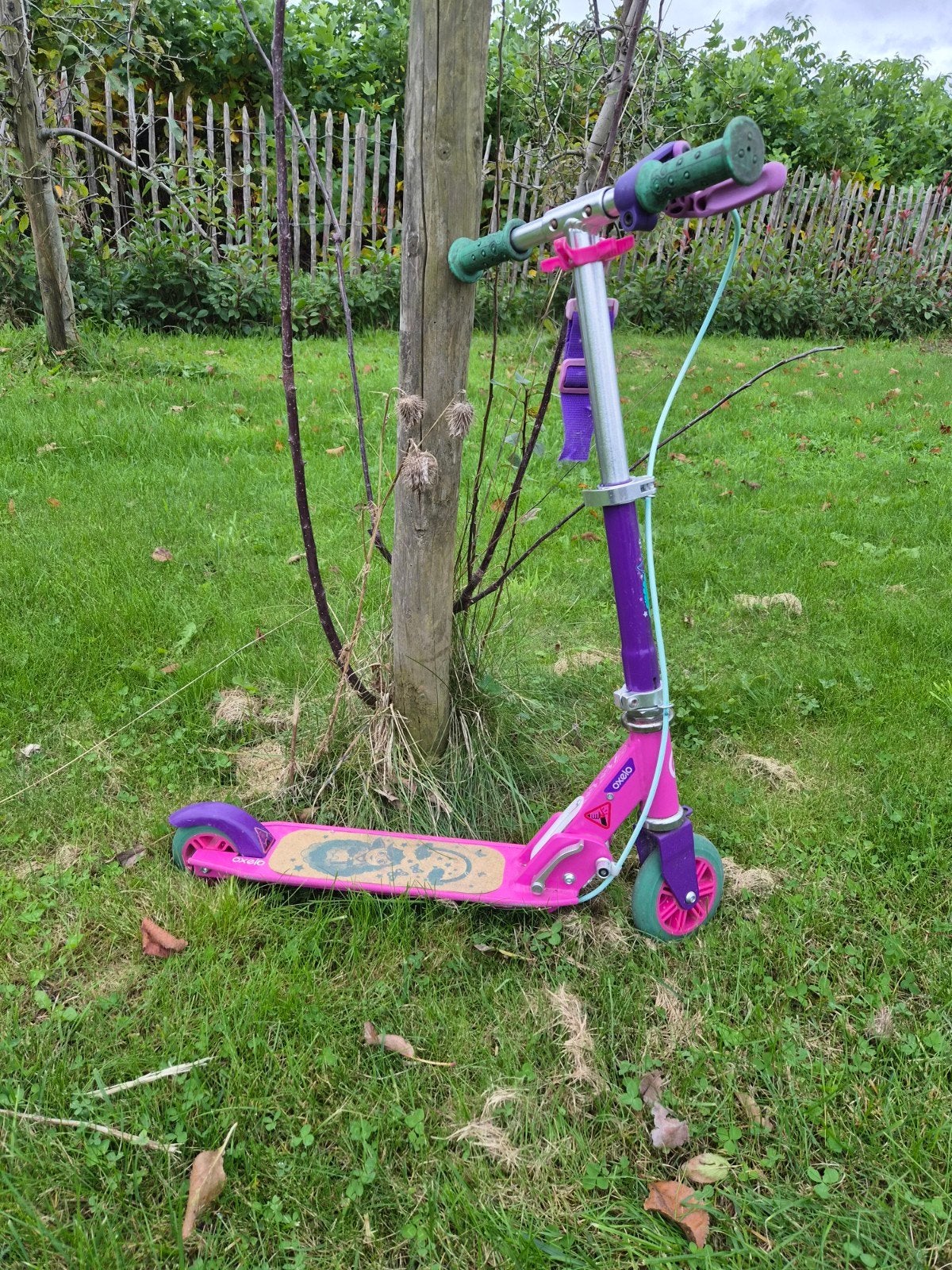Oxelo kinderstep roze/paars, Ophalen, Gebruikt, Gewone step, Oxelo