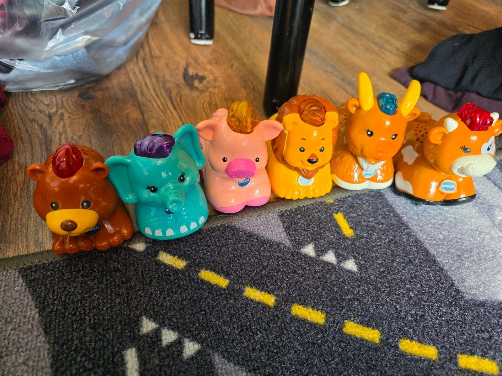 6 zoef zoef beestjes vtech, Ophalen of Verzenden, Gebruikt, Overige typen