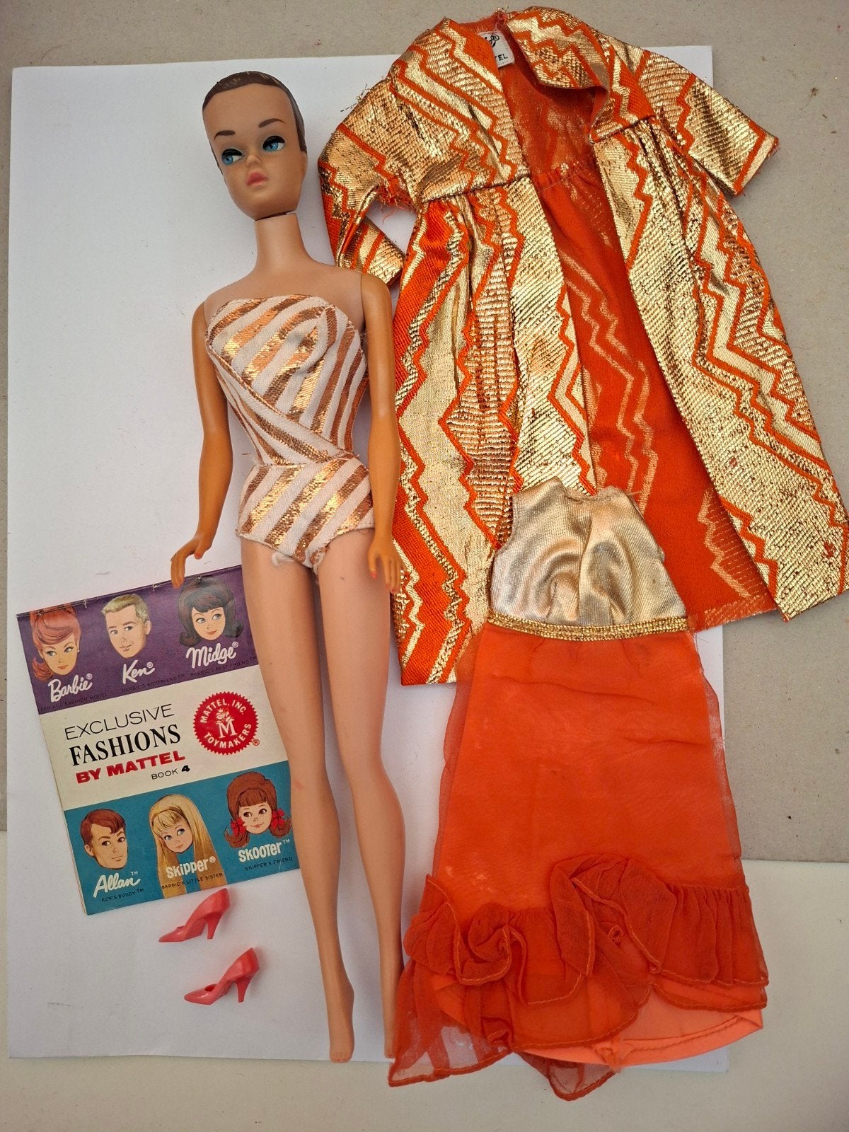 vintage barbie pop mattel doll met spulletjes toys, Verzenden