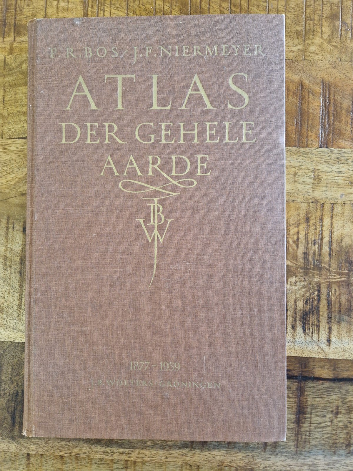 Bos-Niermeyer Schoolatlas der Gehele Aarde 1959, Boeken, Atlassen en Landkaarten, Gelezen, Bosatlas, P.R. Bos, J.F. Niermeyer