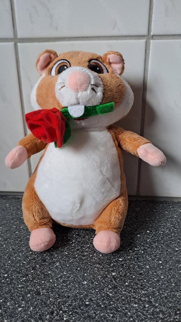 Albert Heijn Hamster Knuffel met Roos, Albert Heijn B.V., Klantenservice@ah.nl, Albert Heijn, Ophalen of Verzenden