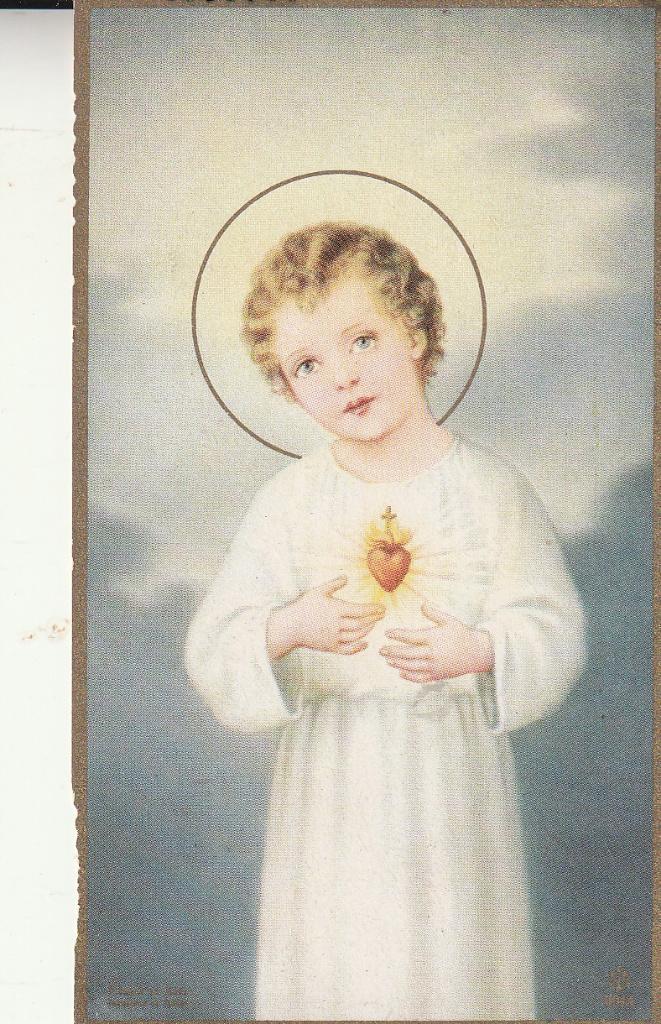 Devotieprentje Jezus Koning der Liefde., Ophalen of Verzenden, Zo goed als nieuw, Kaart of Prent, Christendom | Katholiek