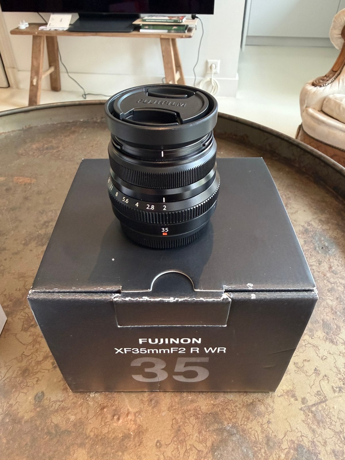 Fujifilm XF 35mm F2 - ZGAN met doos en accessoires, Ophalen, Zo goed als nieuw, Standaardlens