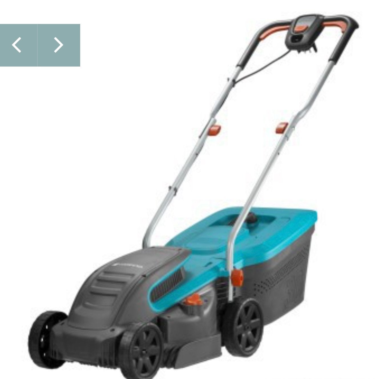 Gardena elektrische grasmaaier met opvangbak 30 liter, Ophalen, Gebruikt, Elektrische grasmaaier, Opvangbak