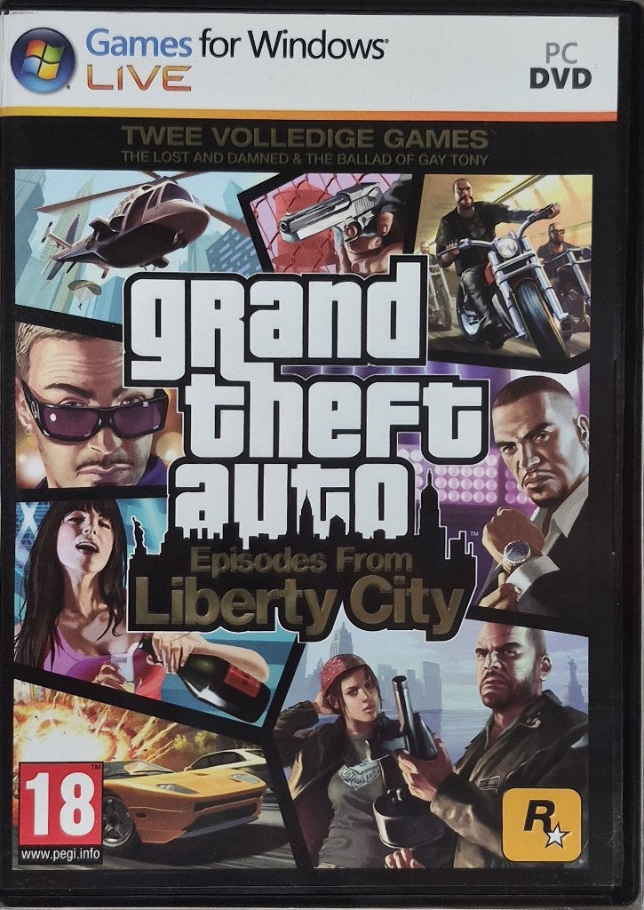 Grand Theft Auto: Episodes from Liberty City (PC DVD), Spelcomputers en Games, Avontuur en Actie, Gebruikt, Vanaf 18 jaar, 1 speler