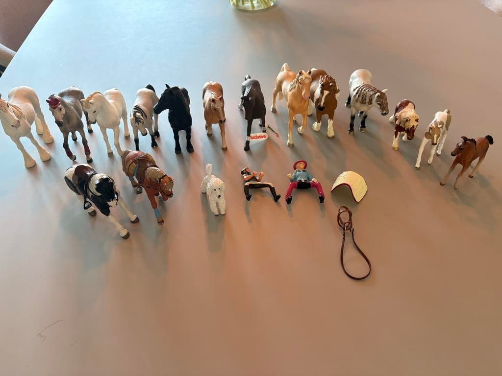 Grote collectie Schleich paarden en accessoires, Ophalen of Verzenden, Gebruikt, Jongen of Meisje