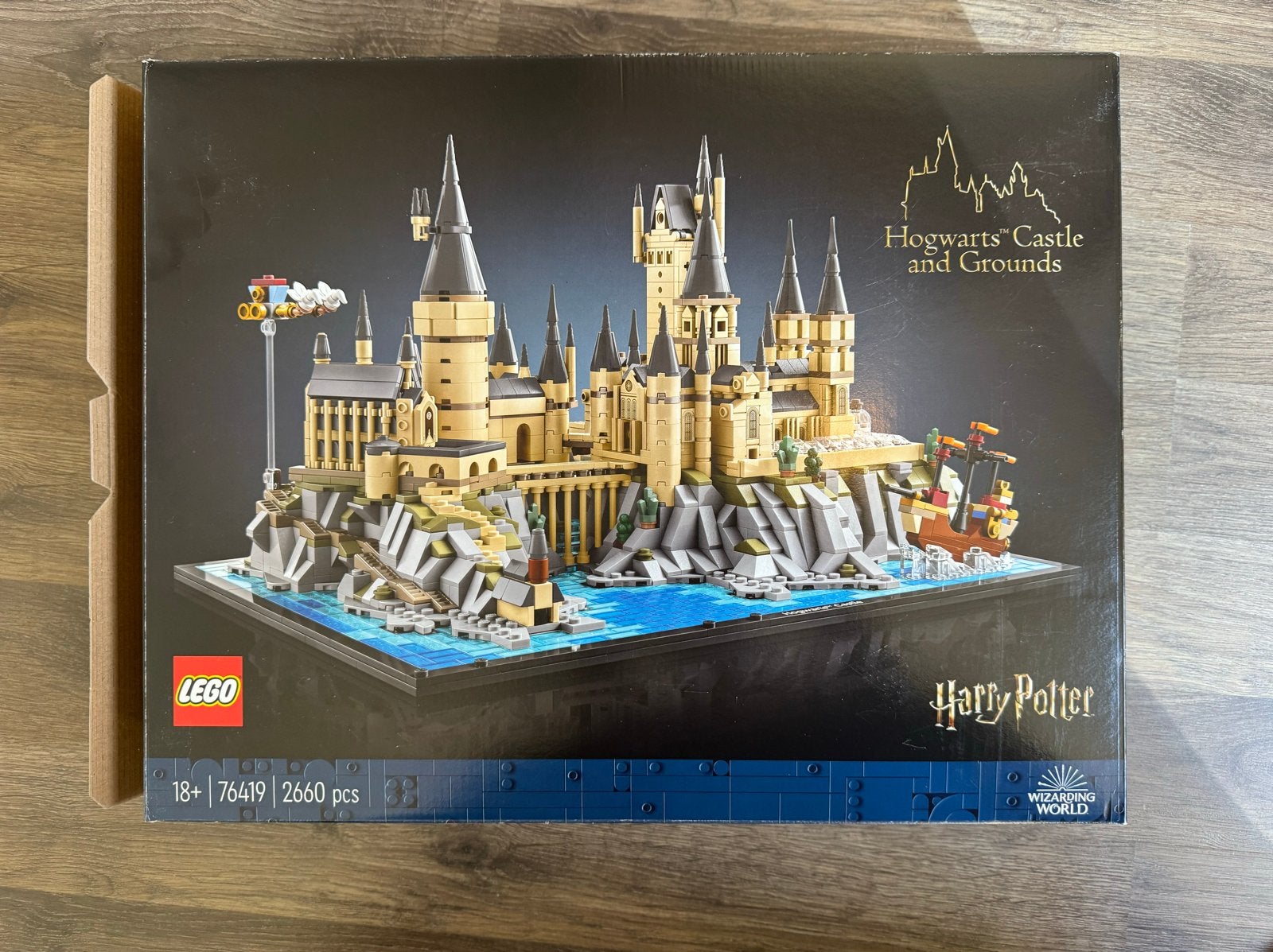 LEGO Harry Potter Zweinstein Kasteel en Landgoed Doos + Boek, Gebruikt, Lego, Accessoire, Harry Potter