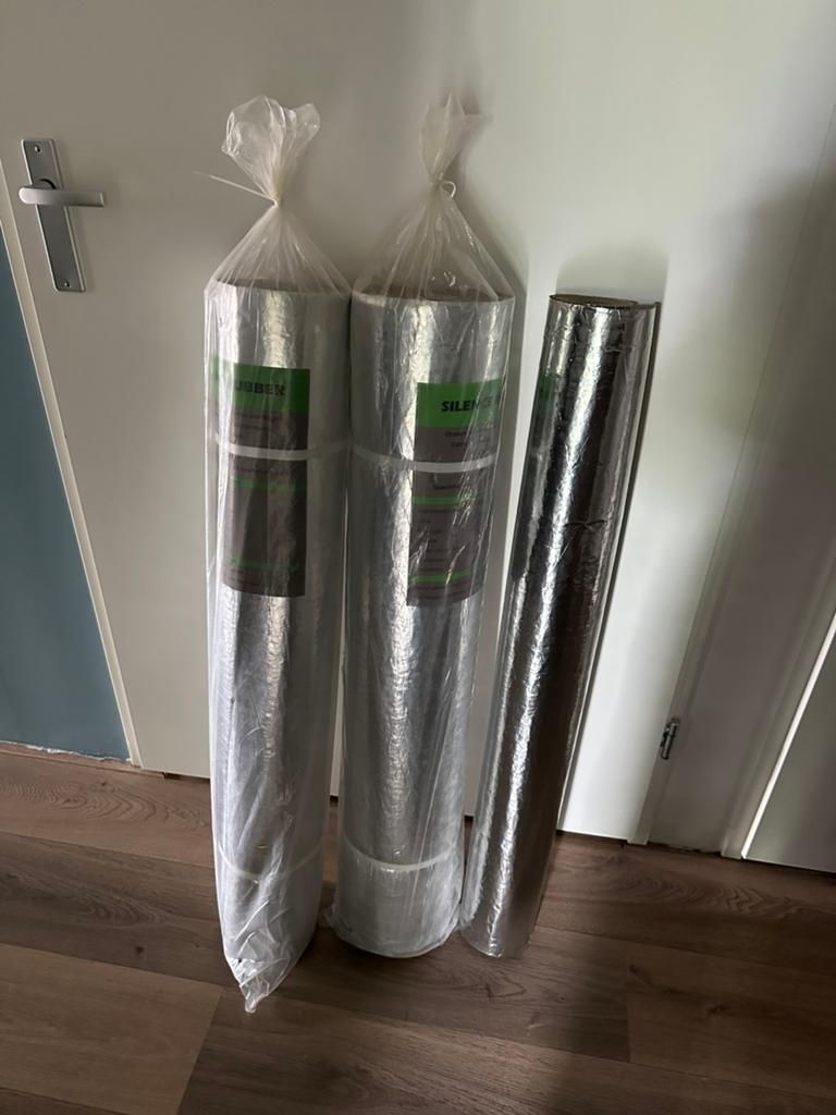 2.5 rol ondervloer (silence rubber), Ophalen, Overige materialen, 30 cm of meer, 50 tot 150 cm