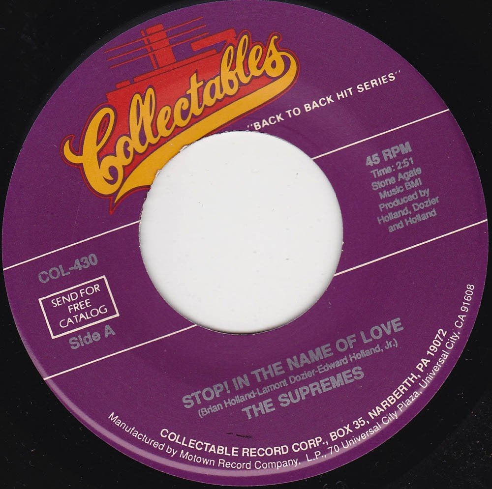 The Supremes - Stop In The Name Of Love 7", Verzenden, Zo goed als nieuw, 7 inch, R&B en Soul
