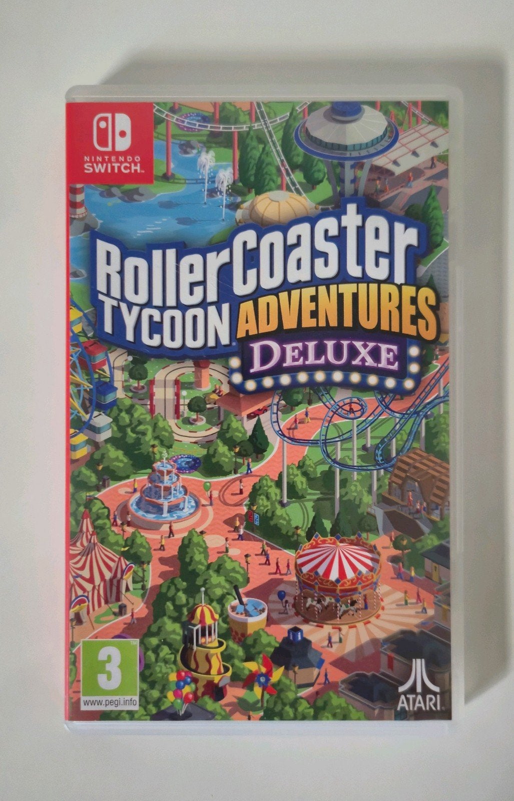 Nintendo Switch Game: Rollercoaster Tycoon Adventures Deluxe, Verzenden, 1 speler, Zo goed als nieuw, Vanaf 3 jaar
