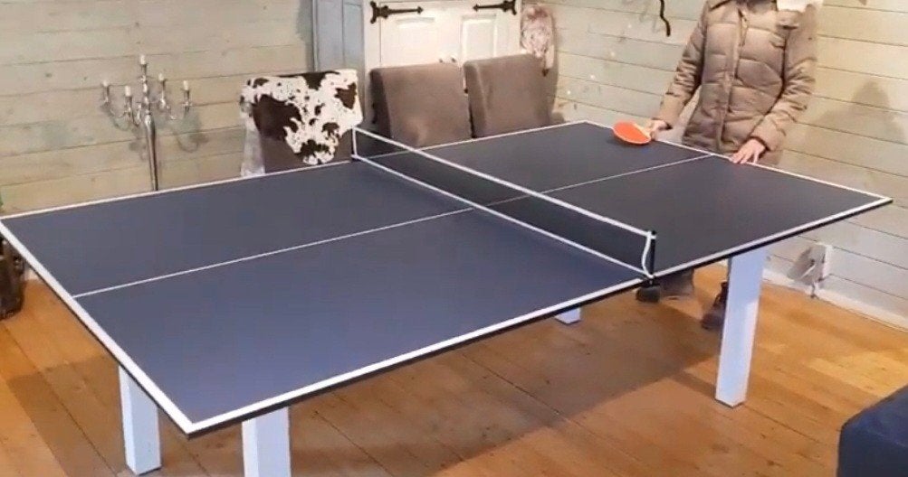 Tafeltennistafel / pingpongtafel 7ft, Sport en Fitness, Tafeltennis, Ophalen, Zo goed als nieuw, Tafel Indoor, Inklapbaar