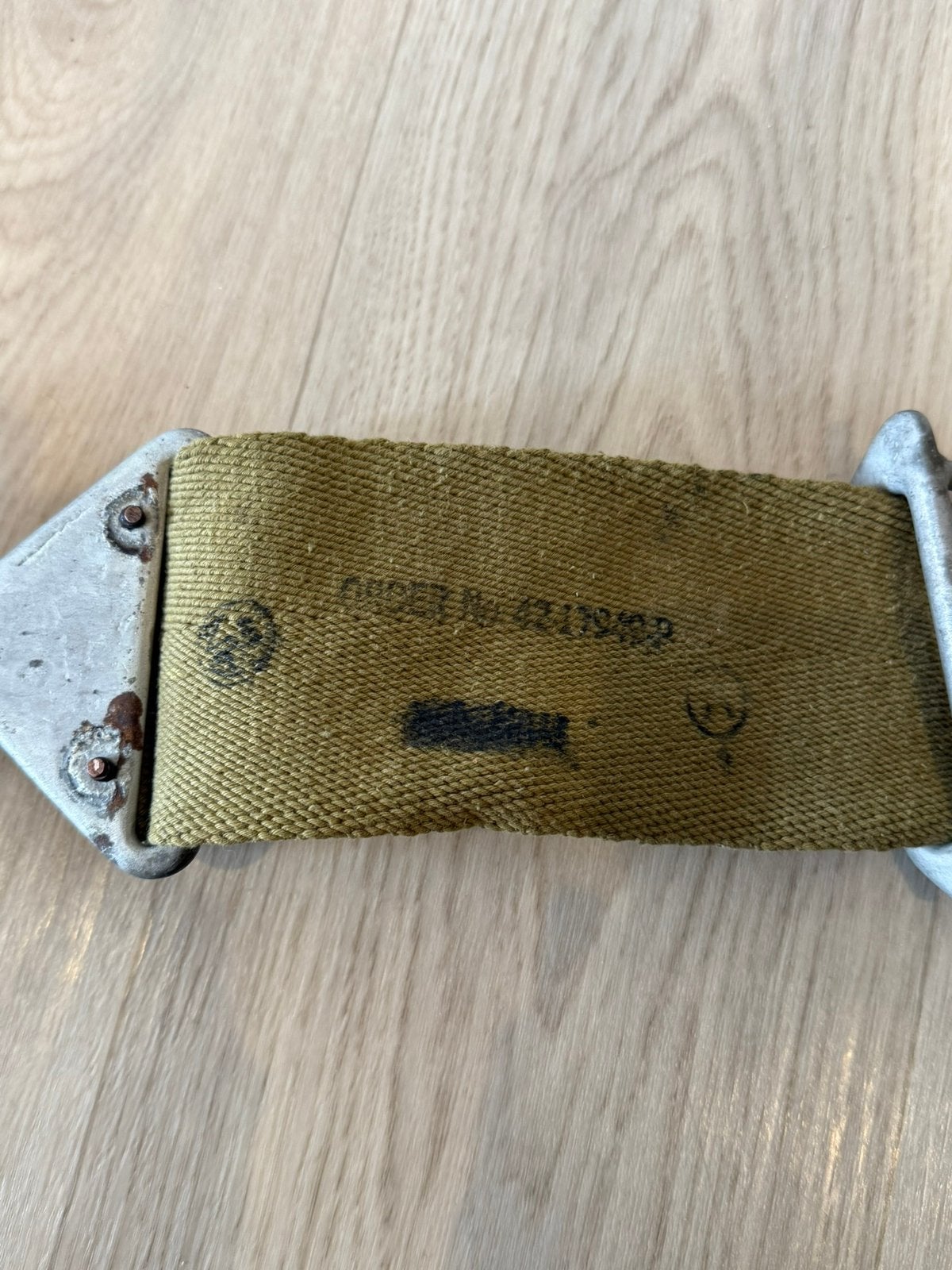 Amerikaanse Waco Glider Stoel Riem 1942 airborne, Ophalen of Verzenden, Overige soorten, Amerika, Overige typen