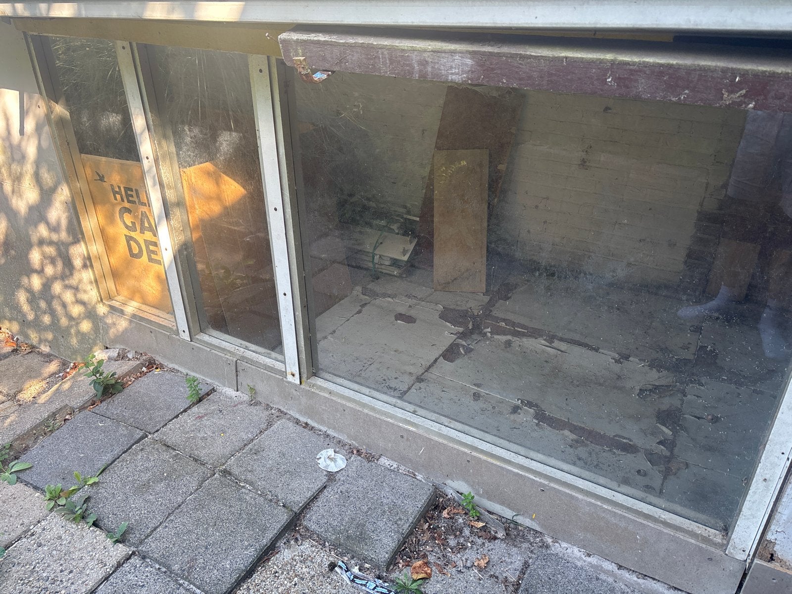 Gebruikt kozijn met enkel glas, Doe-het-zelf en Verbouw, Glas en Ramen, Ophalen, Gevelraam of Ruit, Gebruikt, Minder dan 80 cm