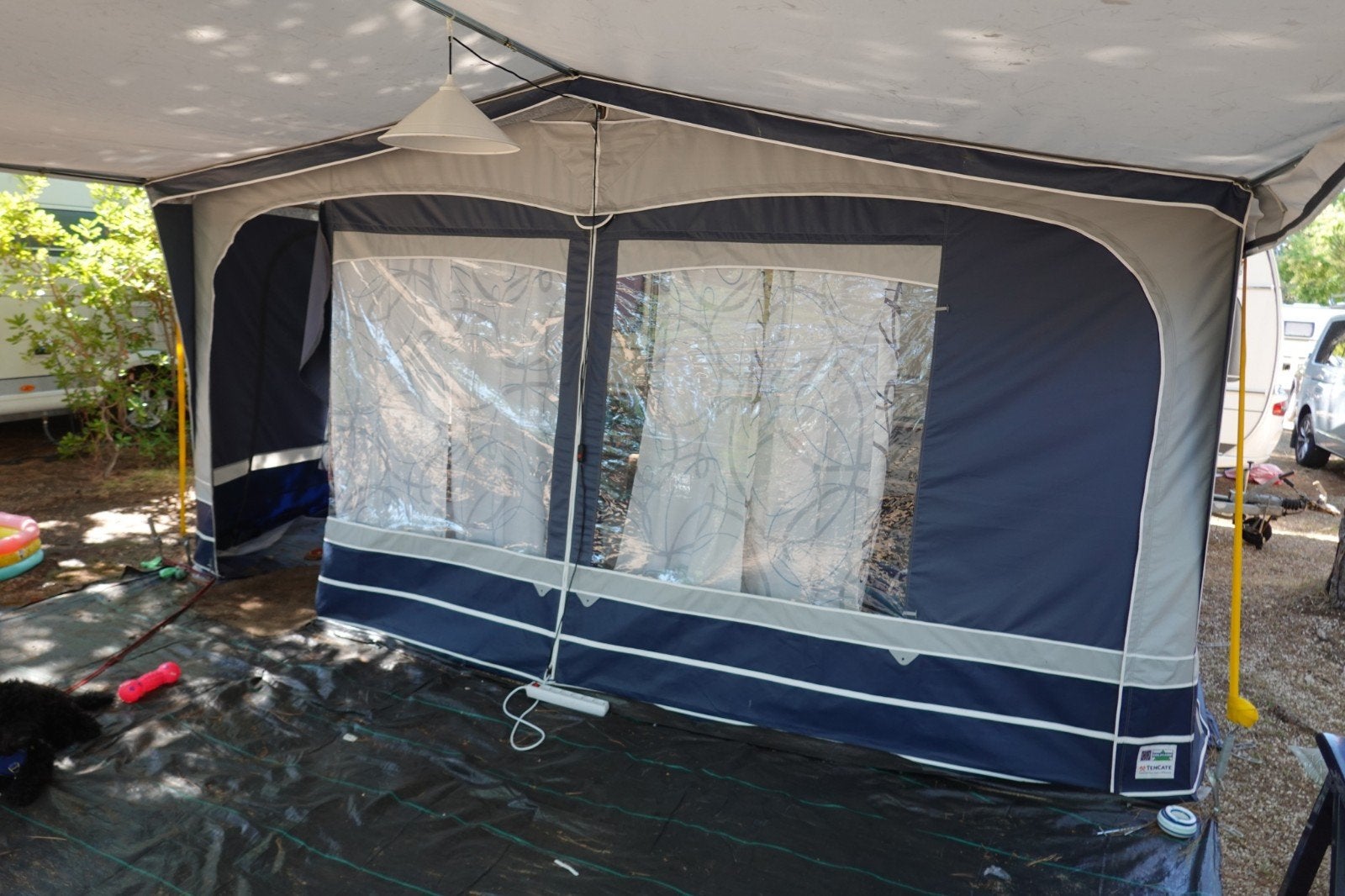 Goldcamp  voortent met luifel - Ten Cate materia, Caravans en Kamperen, Ophalen, Gebruikt, Ten Cate All Season 240g/m2, Overige merken