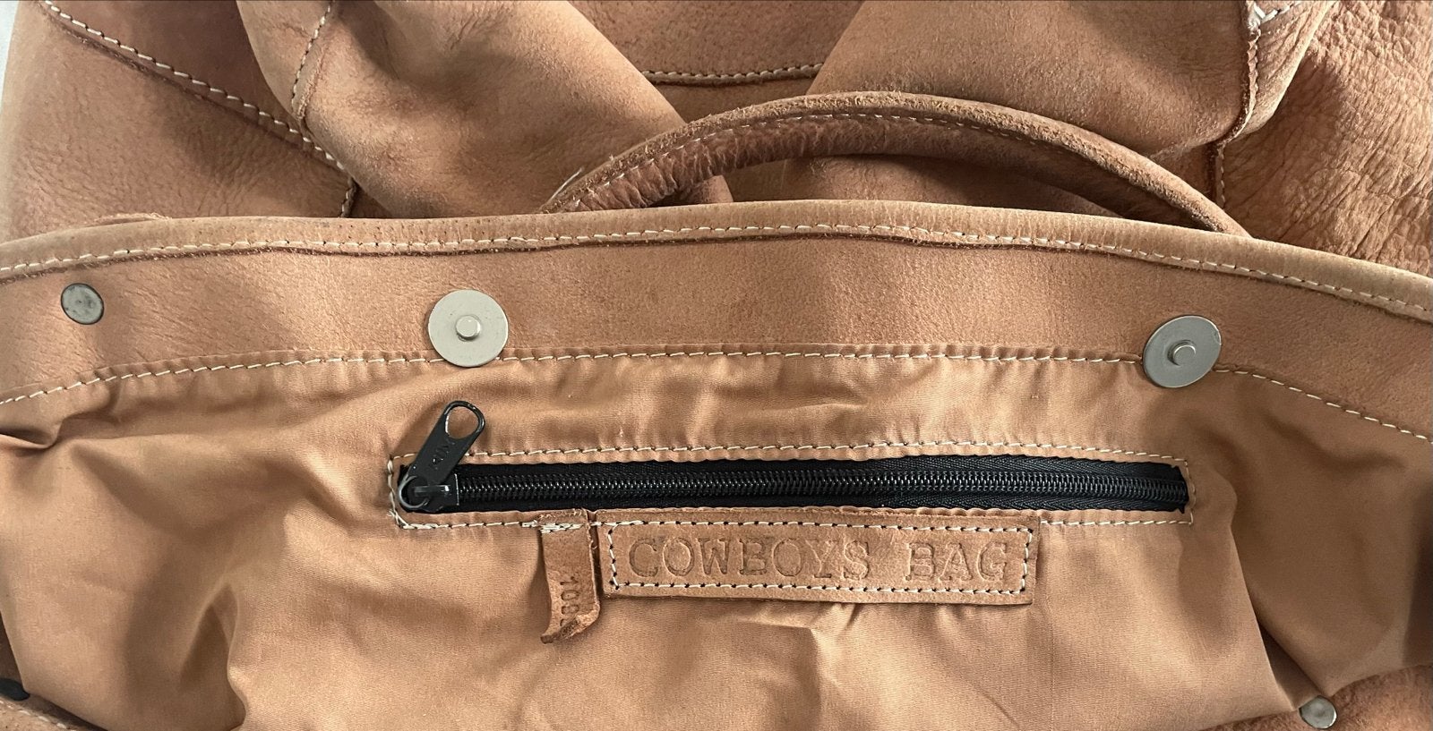 Cowboysbag Handtas/Shopper - Cognac Leer, Verzenden, Gebruikt, Bruin, Shopper