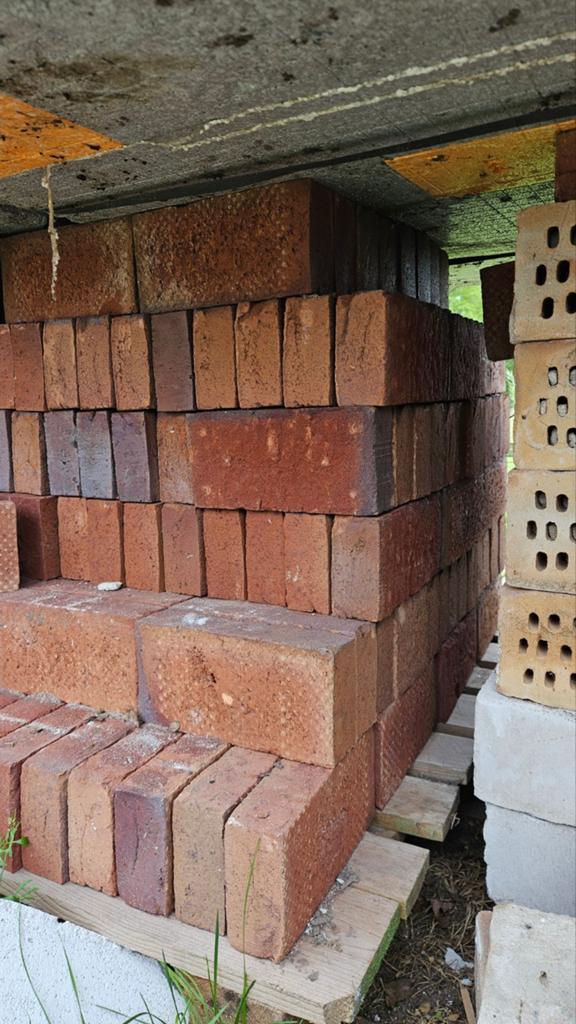 Metselstenen genuanceerd, rood, geel, schoonwerk/vuilwerk, Doe-het-zelf en Verbouw, Metselstenen, Bakstenen, Ophalen
