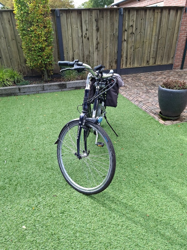 Dames E bike, Gebruikt, 51 tot 55 cm, 50 km per accu of meer, Ophalen
