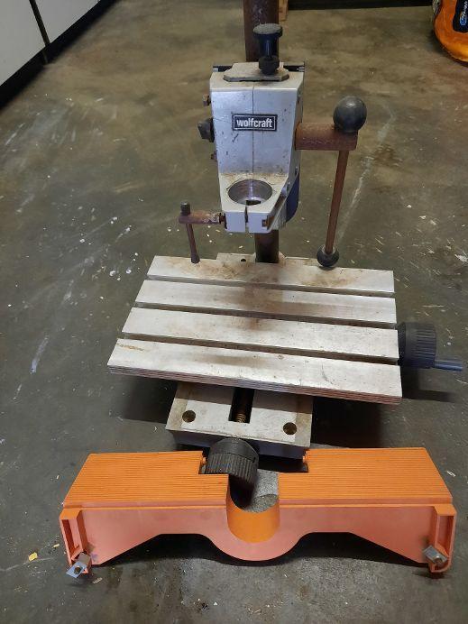 Boorstandaard Wolfcraft, Doe-het-zelf en Verbouw, Gereedschap | Boormachines, Ophalen, Gebruikt, Overige typen