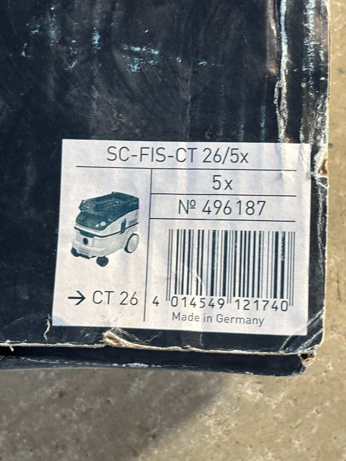 Festool SC-FIS-CT 26/5x Stofzuigerzakken (5 stuks), Stofzak, Overige merken, Overige typen, Nieuw
