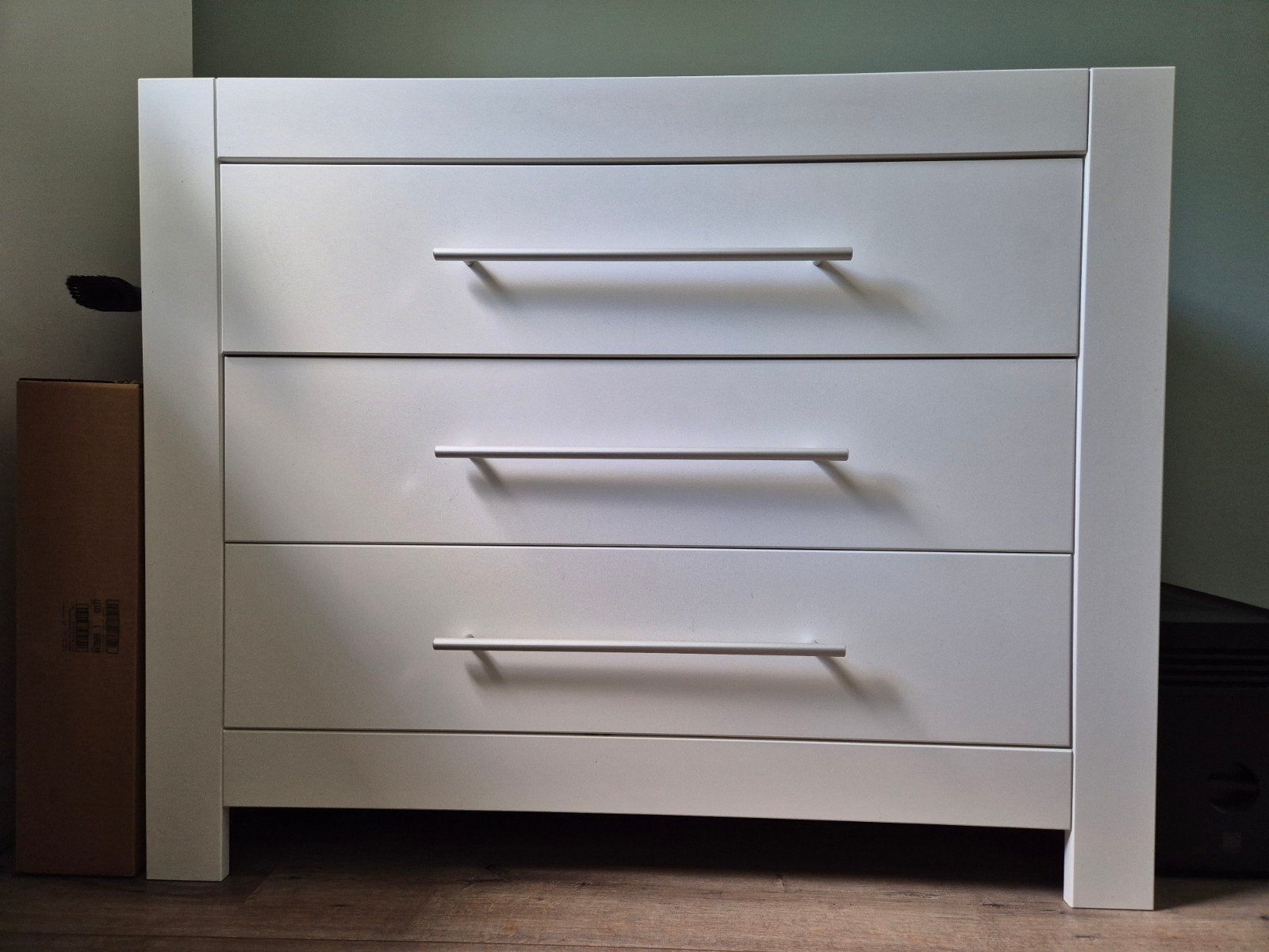Witte ladekast of commode - Bopita Genova, Ophalen, Gebruikt, 100 tot 150 cm, 3 of 4 laden