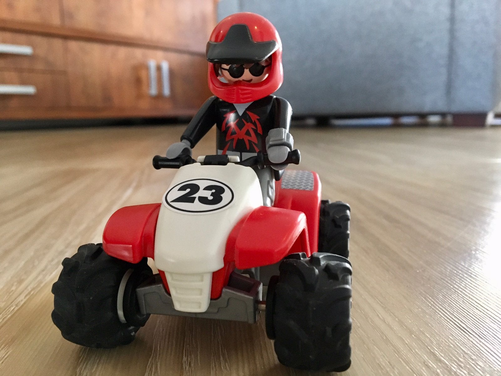 Playmobil Quad rijder, Kinderen en Baby's, Speelgoed | Playmobil, Ophalen of Verzenden, Zo goed als nieuw, Los playmobil