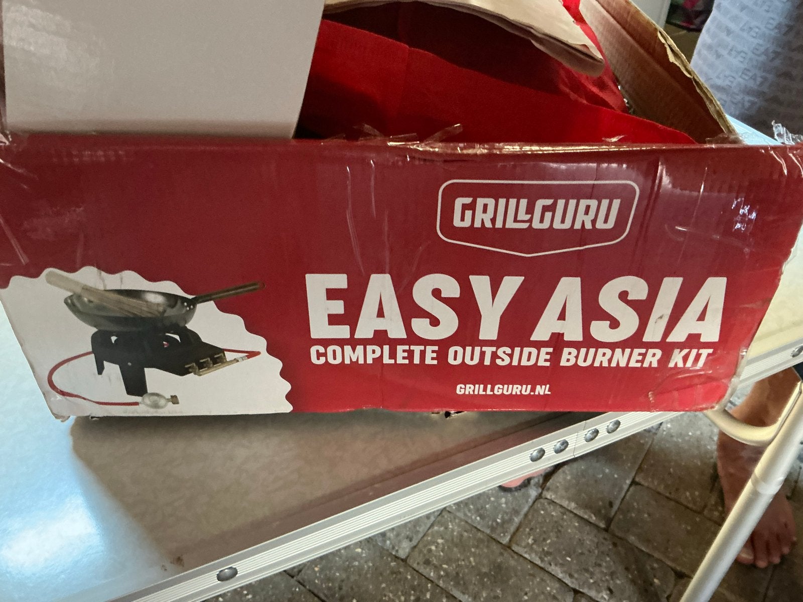 Grill Guru Easy Asia Wokset - Complete Buitenbrander Kit, Ophalen, Zo goed als nieuw