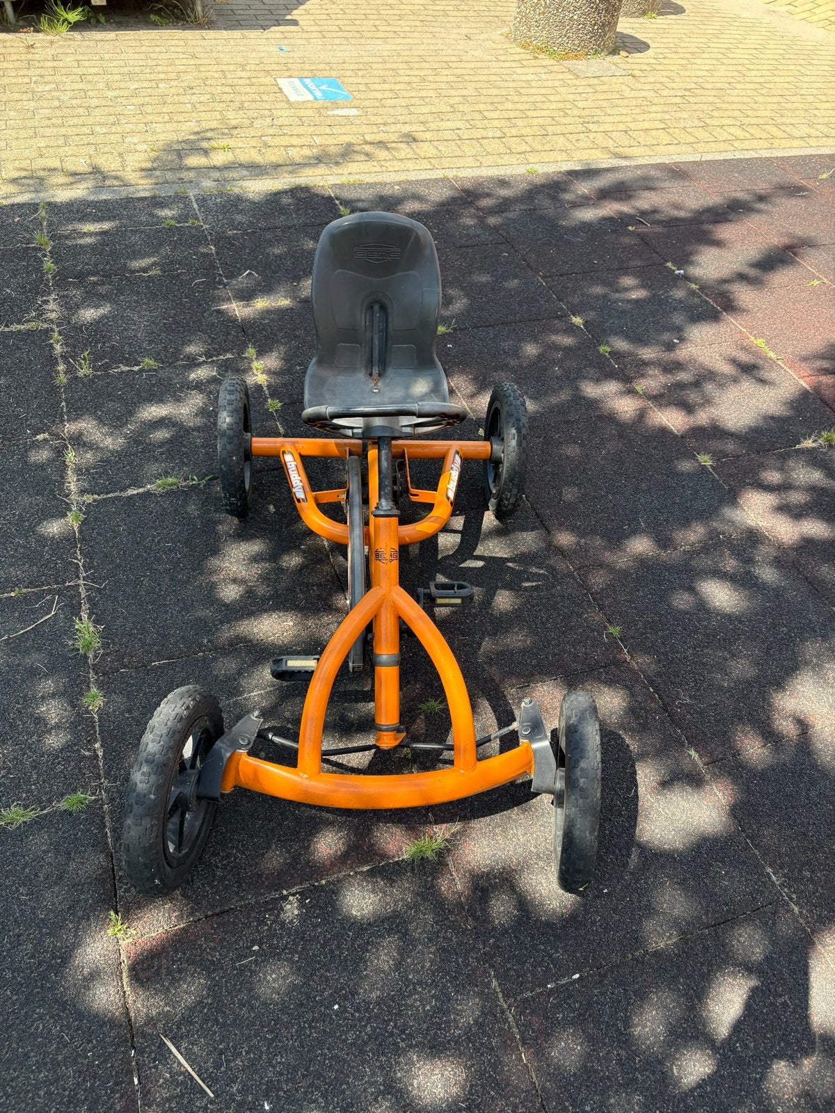 Berg skelter Buddy in oranje, Ophalen, Gebruikt, Berg